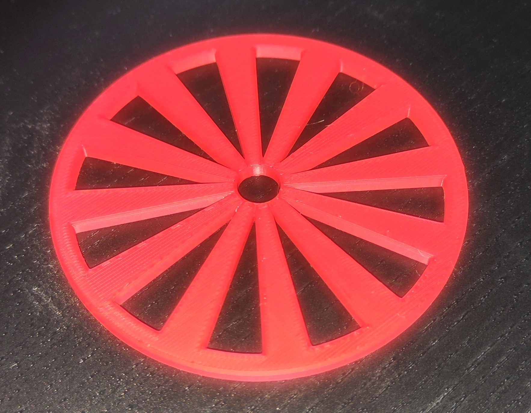 Modern Drink Coaster with Spoke Design