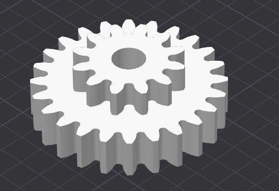 Dual Gear Mechanism Model