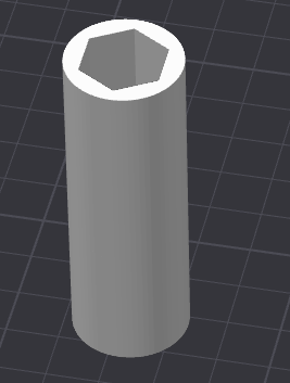 Custom 3D-Printed Hex Socket