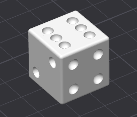 Classic 3D-Printed Dice